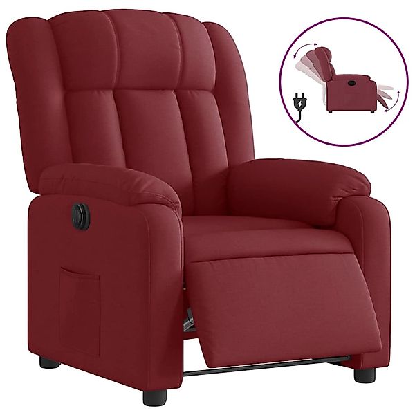 vidaXL Relaxsessel Elektrisch Weinrot Stoff 3205295 günstig online kaufen