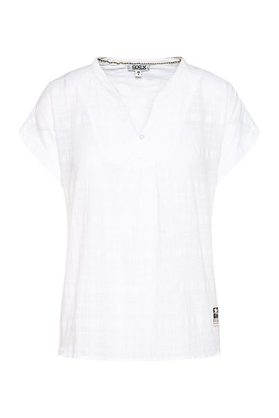 SOCCX Schlupfbluse, im Turn-Up-Look günstig online kaufen