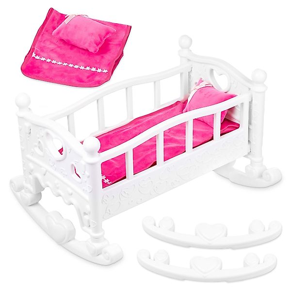 kinderplay Puppenwiege Puppenwiege mit Schaukelbewegung und günstig online kaufen