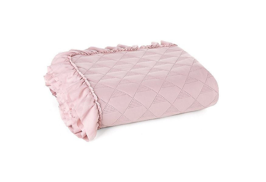 Eurofirany Tagesdecke VANESA & LIBI, Stepppdecke Rüsche Bettüberwurf gestep günstig online kaufen