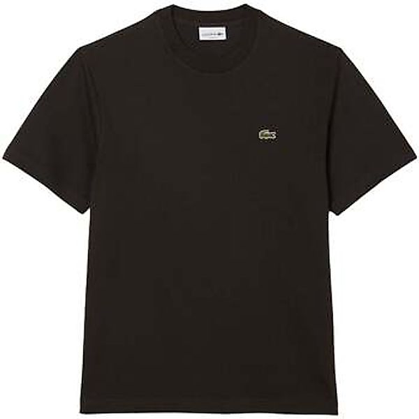 Lacoste  T-Shirts & Poloshirts Classic Fit Cotton T-Shirt Dark Brown günstig online kaufen