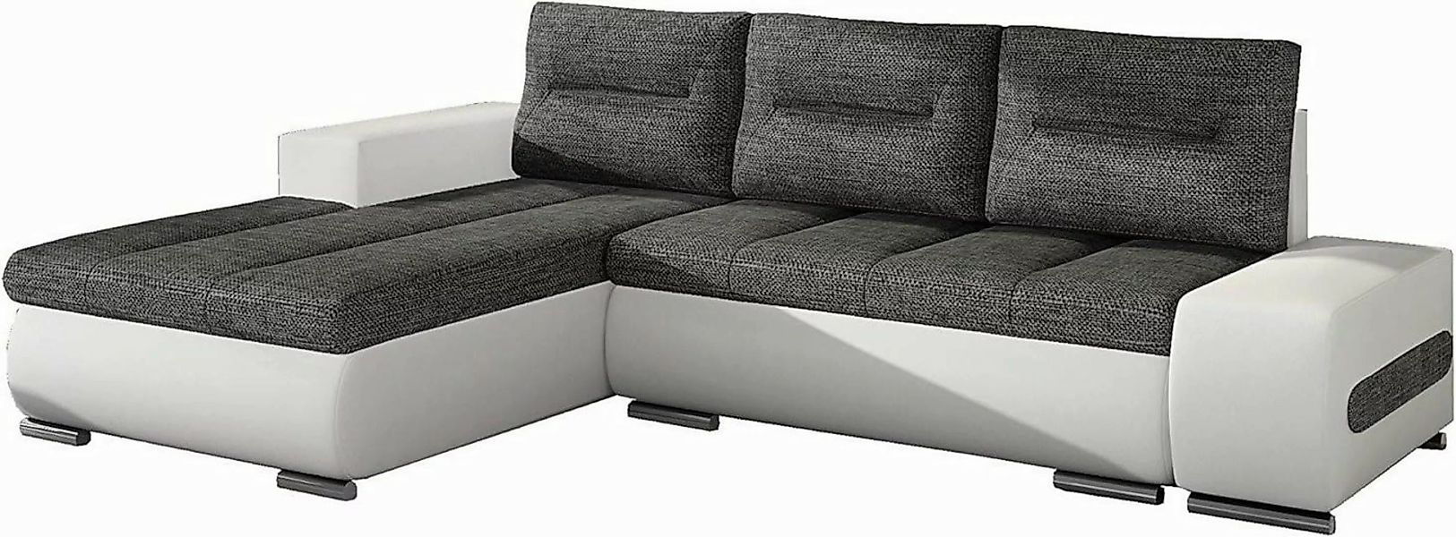 MOEBLO Ecksofa OLAVO, Couch L-Form Polstergarnitur Wohnlandschaft Polsterso günstig online kaufen