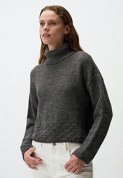 Jimmy Key Strickpullover Langärmlig Rollkragen Kurzer Pullover Pulli günstig online kaufen