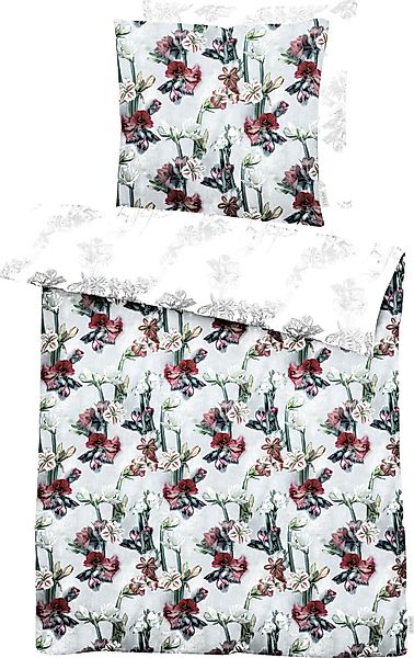 APELT Wendebettwäsche "Vivienne" 2 Stk. tlg. Design Bettwäsche mit Blütenal günstig online kaufen