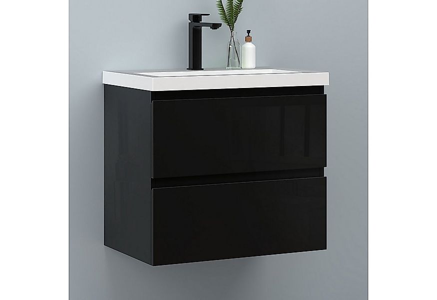 Aica Sanitär Waschtisch Badezimmerschrank Unterschrank mit Waschbecken Badm günstig online kaufen