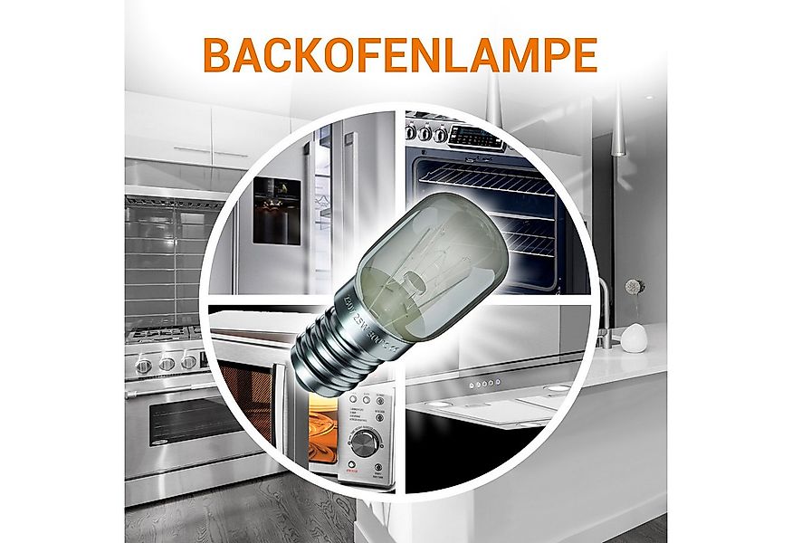VIOKS Spezialleuchtmittel Backofenlampe E14 25W 220V 300° Glühlampe, 1 St., günstig online kaufen
