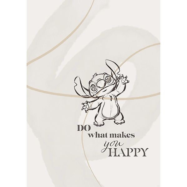 Komar Wandbild Disney Lilo and Stitch Do What Makes You Happy 50 cm x 70 cm günstig online kaufen