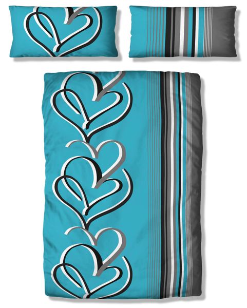 my home Bettwäsche "Area in Gr. 135x200 oder 155x220 cm" 2 Stk. tlg. Bettwä günstig online kaufen