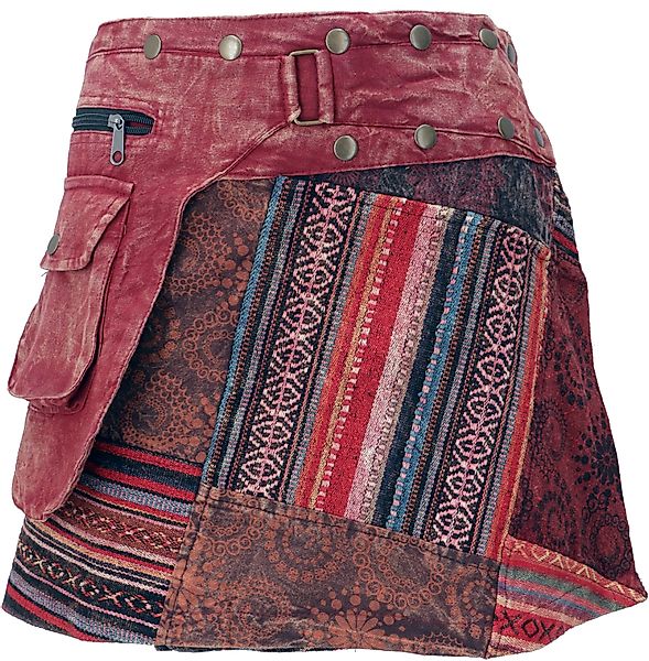 Guru-Shop Minirock Wickelrock, kurzer Rock, Cacheur, günstig online kaufen