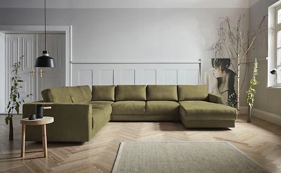 Home affaire Wohnlandschaft »Hobro U-Form« in 3 Bezugsqualitäten in vielen günstig online kaufen