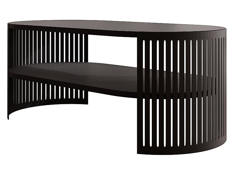 MIRJAN24 Couchtisch Fikoli Oval I (mit Regal), Gestell aus Stahl, 100x50x40 günstig online kaufen