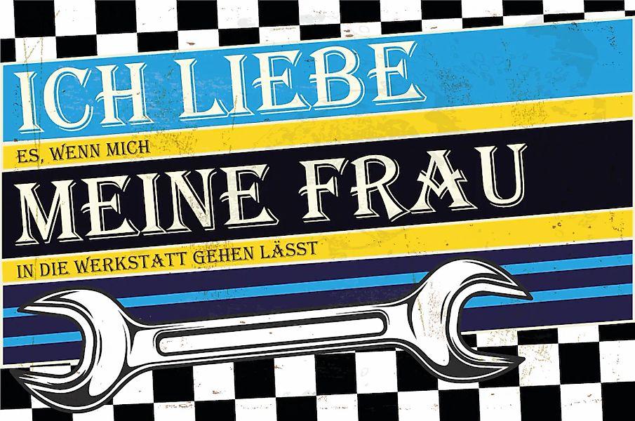 queence Alu-Dibond-Druck "Ich liebe meine Frau" Sprüche  Sprüche & Texte We günstig online kaufen
