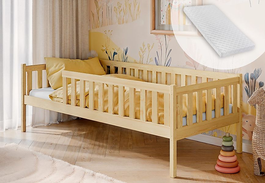 Kids Collective Kinderbett mit Rausfallschutz, Lattenrost günstig online kaufen