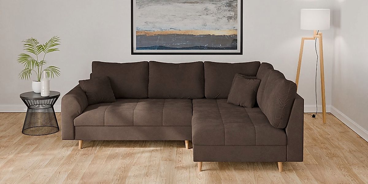 Home affaire Ecksofa "CHARRE L-Form mit Ottomane, Maße B/T/H: 231/161/81 cm günstig online kaufen
