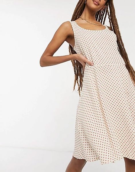 JDY – Starr – Mini-Trägerkleid in Shell-Weiß günstig online kaufen