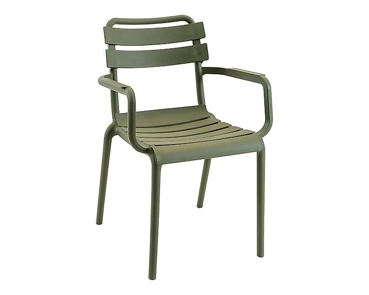 Lesli Living Gartenstuhl 4 Stück Stapelstuhl Gartenstuhl TORVI grün Kunstst günstig online kaufen