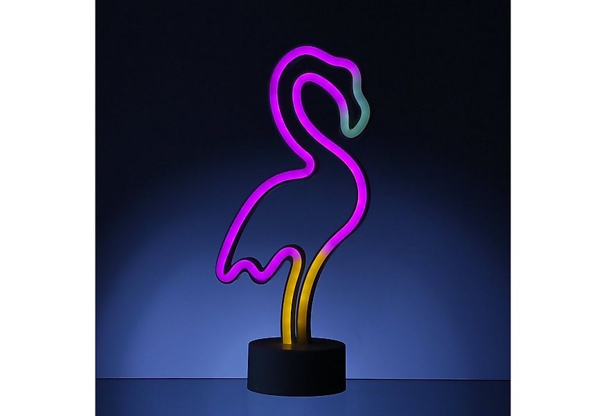 SATISFIRE LED Dekolicht LED NEON Figur FLAMINGO Neonlicht Schild Leuchtfigu günstig online kaufen