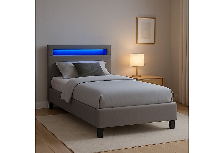 CARO-Möbel Polsterbett HIMALAYA, Polsterbett Einzelbett Jugendbett Bettgest günstig online kaufen