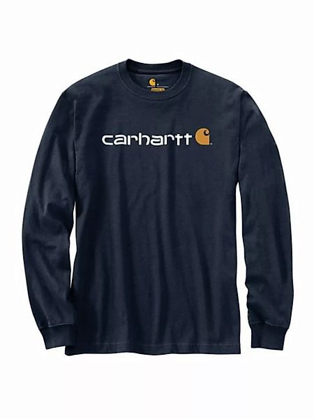 Carhartt Langarmshirt Carhartt Long-Sleeve Logo marineblau günstig online kaufen