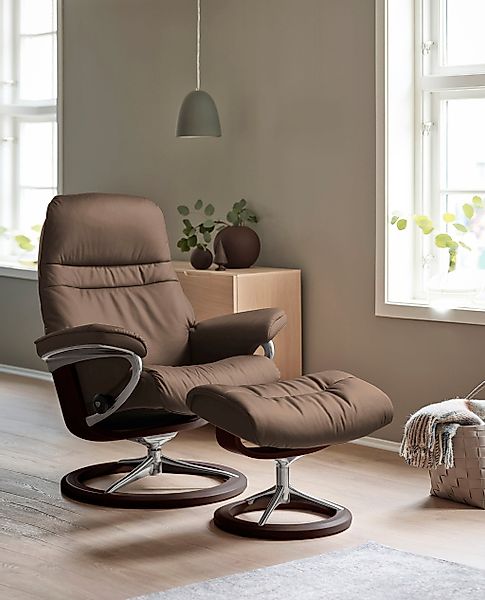 Stressless Relaxsessel "Sunrise", mit Signature Base, Größe S, Gestell Brau günstig online kaufen