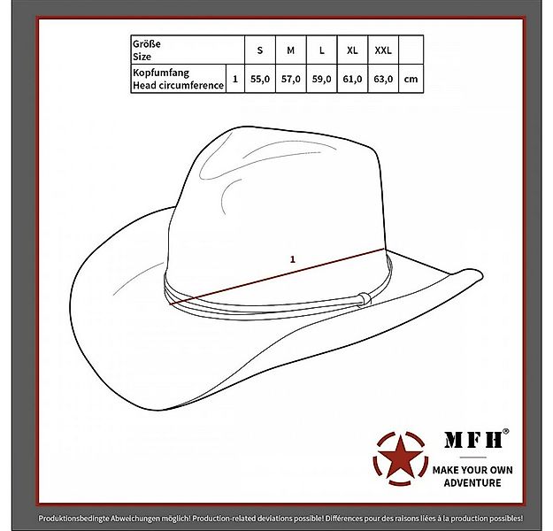 MFH Outdoorhut US GI Buschhut, mit Kinnb.,GI Boonie, Rip S., coyote tan - S günstig online kaufen