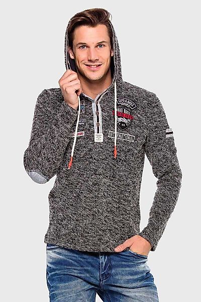 Cipo & Baxx Kapuzenpullover "Kapuzenpullover", 1 Stk. mit modischen Details günstig online kaufen