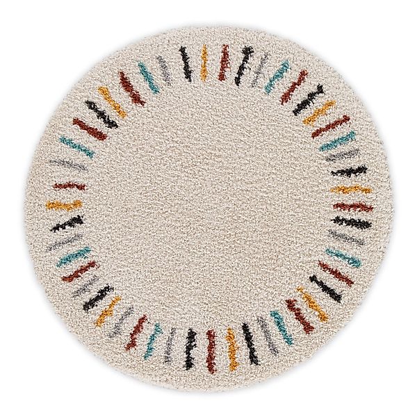 DomDeco Hochflor-Teppich Hochflorteppich Rund ROMI, Serie günstig online kaufen