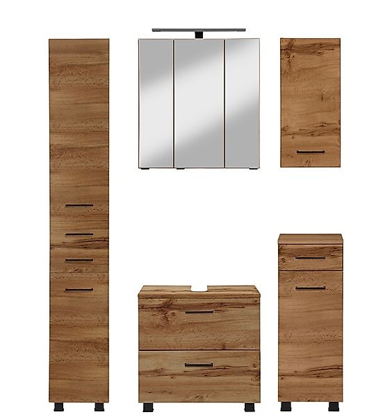 welltime Badmöbel-Set »"Trento", Badezimmer-Set, Hängeschrank, Unterschrank günstig online kaufen