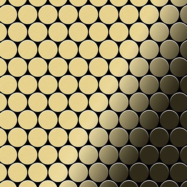 ALLOY Mosaik Fliese Massiv Metall Messing Gewalzt Gold 1,6mm Stark Dollar-b günstig online kaufen