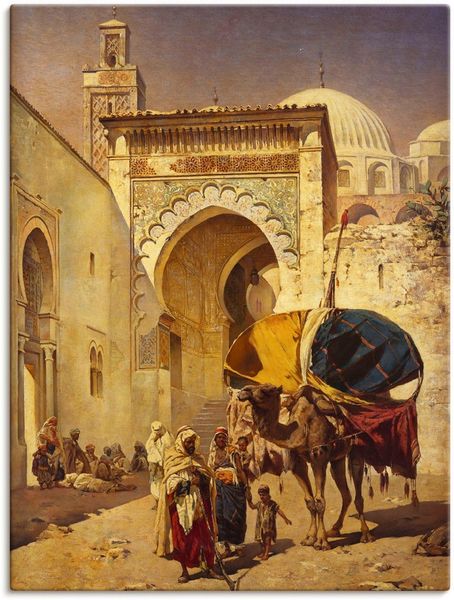 Artland Wandbild »Eine arabische Straßenszene.« Gebäude 1 Stk. tlg. als Lei günstig online kaufen