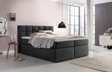 Möbelfreude Boxspringbett Boxspringbett Bea Anthrazit 180x220 günstig online kaufen