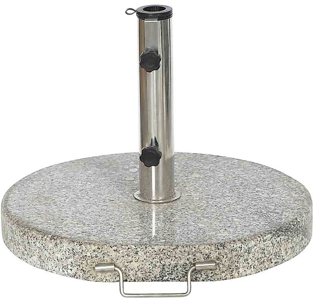 Siena Garden Betonschirmständer, Granit, 30 kg, rund, mit Griff und Rollen günstig online kaufen