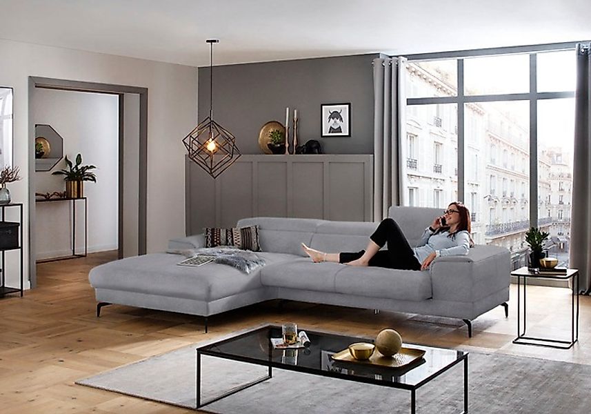 W.SCHILLIG Ecksofa »piedroo, Designsofa mit tollem Sitzkomfort, L-Form«, Ko günstig online kaufen