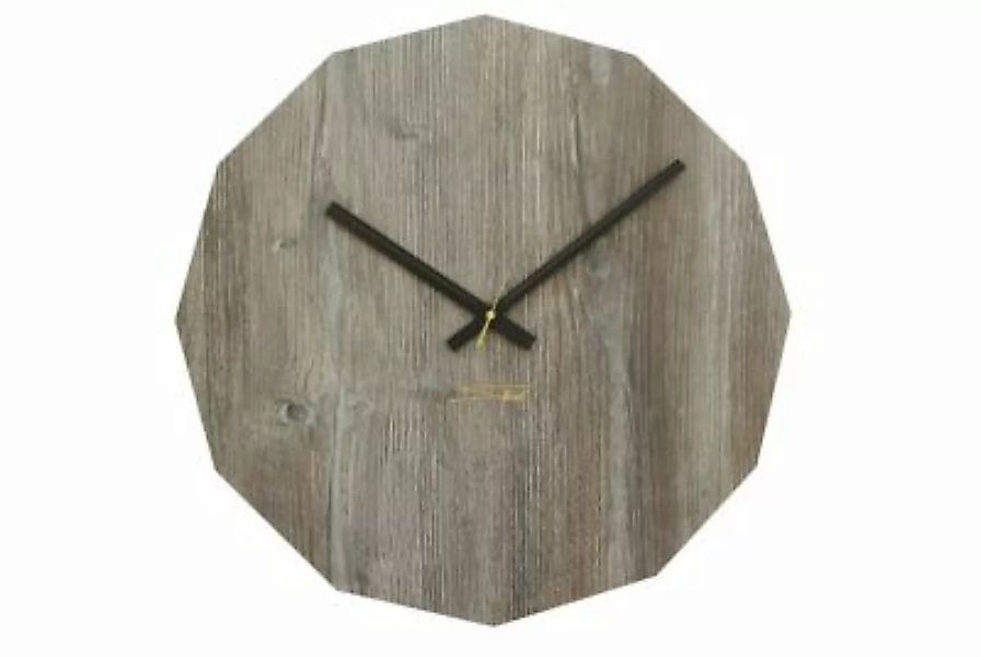 SIBAL Design.Home "Wanduhr Uhr ""Diamant"" (50cm Durchmesser)" braun/grau günstig online kaufen