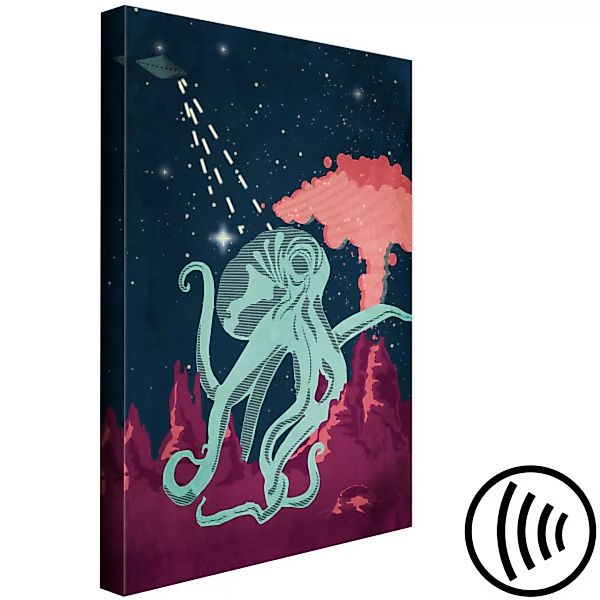 Leinwandbild Space Octopus (1 Part) Vertical XXL günstig online kaufen
