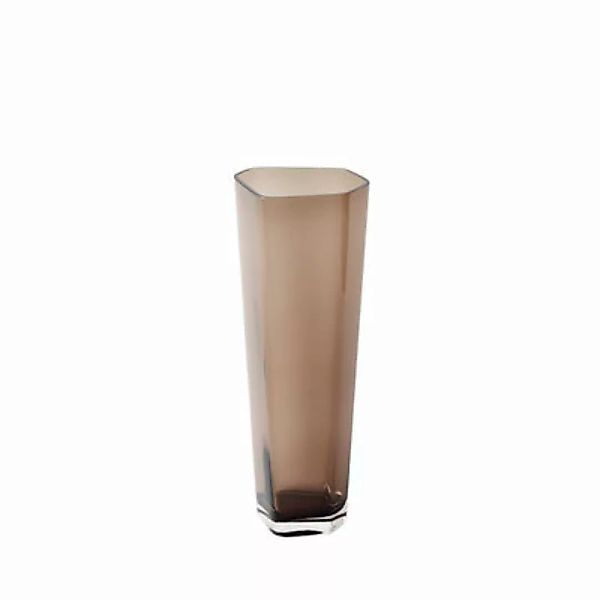 Vase SC37 glas braun / H 50 cm - Mundgeblasenes Glas - &tradition - Braun günstig online kaufen