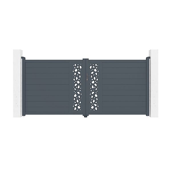 Casanoov Flügeltor Elektrisch 3 5M Sunny H 160Cm & Drehtorantrieb Hicker B2 günstig online kaufen