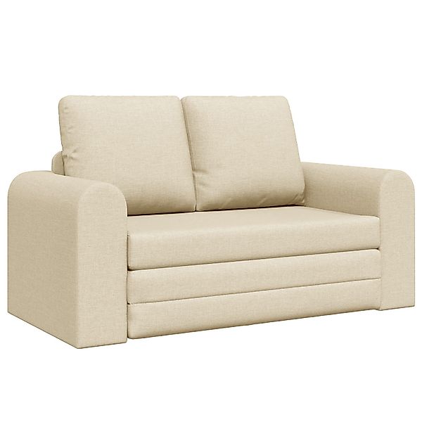 vidaXL Sofa Boden Schlafsofa 2-in-1 Creme günstig online kaufen