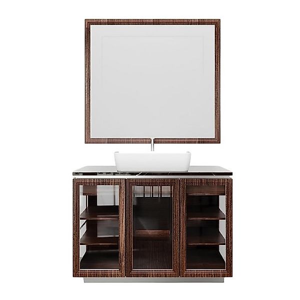 Xlmoebel Waschbeckenschrank Italienisches Badezimmer Waschbecken in Braun - günstig online kaufen