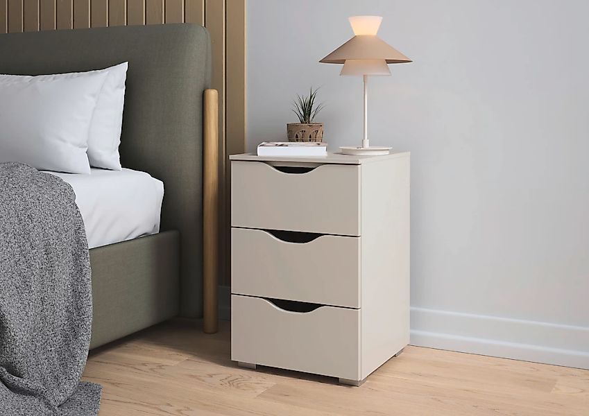 rauch Nachtkommode "Nachttisch Nachtschrank Nachtkonsole MARLENE Griffmulde günstig online kaufen