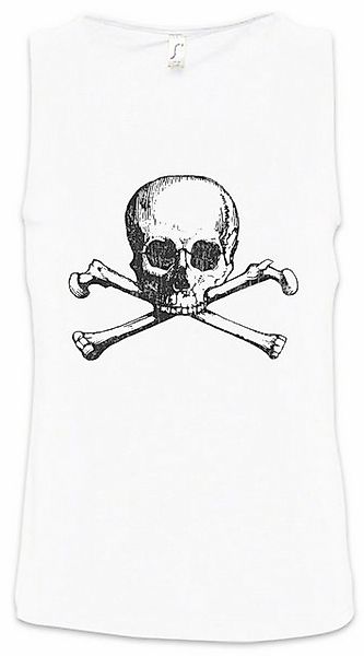Urban Backwoods Tanktop Skull & Crossbones II Ärmelloses T-Shirt Jolly Pira günstig online kaufen