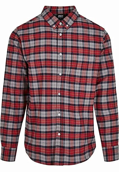 URBAN CLASSICS Langarmhemd Urban Classics Herren Plaid Cotton Shirt (1-tlg) günstig online kaufen
