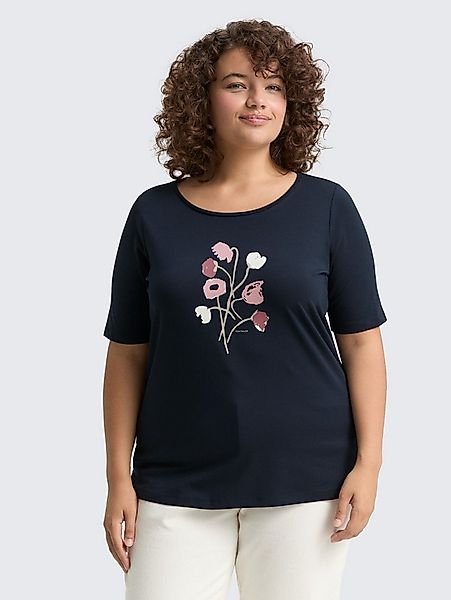 TOM TAILOR PLUS T-Shirt T-Shirt Plus Size - T-Shirt mit Print günstig online kaufen