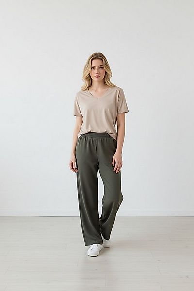 Zuckerwatte V-Shirt modisch geschnitten aus 100% Baumwolle günstig online kaufen