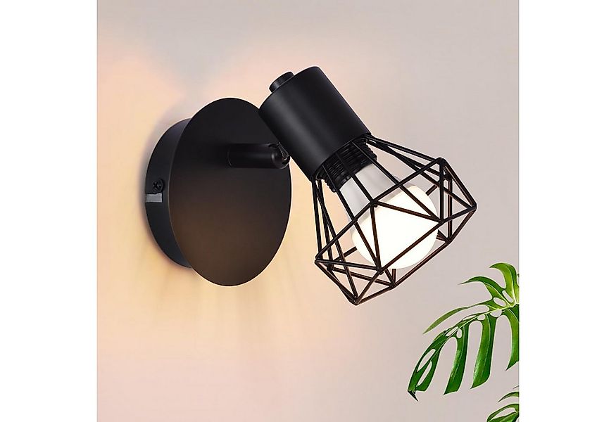 Nettlife Wandstrahler Wandstrahler E14 Verstellbare 350° Metall, Verstellba günstig online kaufen