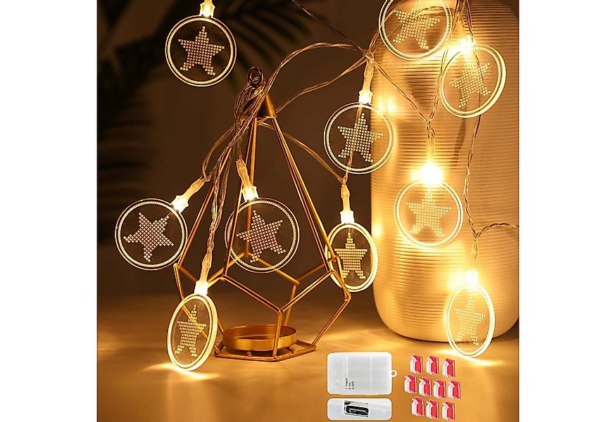 Vivitar Lichterkette Innenbereich dekorative Lichter 4,1 m 15 LED USB wiede günstig online kaufen