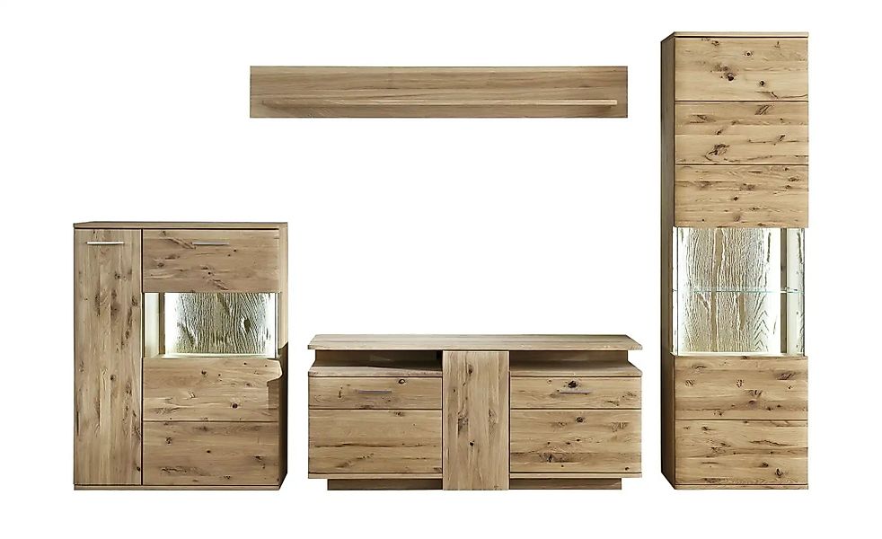 Woodford Wohnwand  Astoria ¦ holzfarben ¦ Maße (cm): B: 300 H: 208 T: 45.0 günstig online kaufen