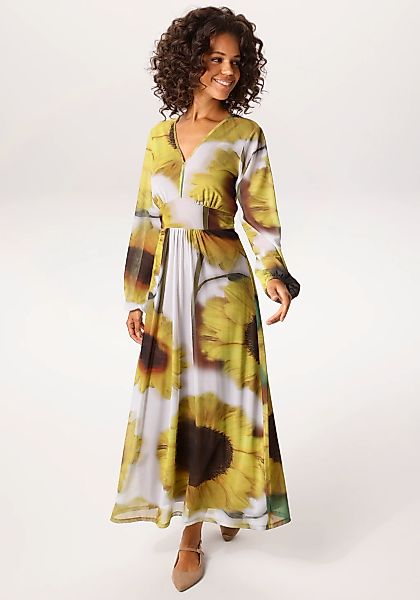 Aniston CASUAL Maxikleid mit großflächigen Sonnenblumen bedruckt - NEUE KOL günstig online kaufen