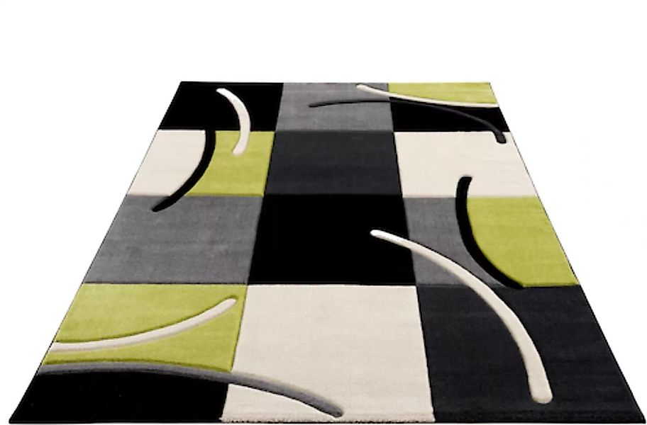 my home Teppich »Kjer«, rechteckig, mit handgearbeitetem Konturenschnitt im günstig online kaufen