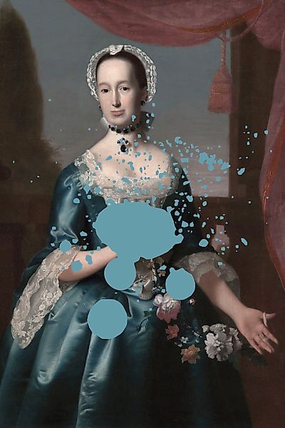 queence Acrylglasbild »Frau mit Farbklecks« Bilder von Frauen   Formen   Fr günstig online kaufen